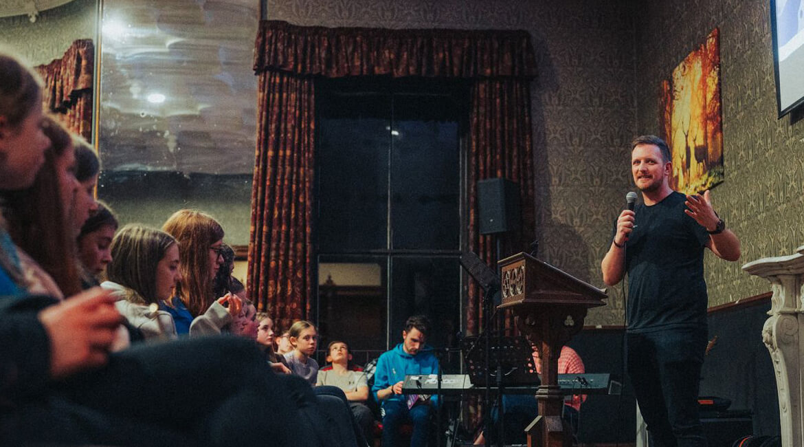 LMI Youth & Schools team sharing at a youth weekend